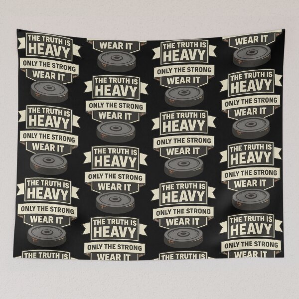 Item preview, The Truth Is Heavy Only The Strong Wear It Gym Quote designed and sold by TeeTimeTreasure.