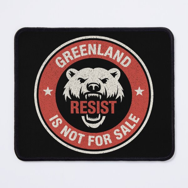 Item preview, Greenland Is Not For Sale Polar Bear Resist designed and sold by Eh Plus Designs.