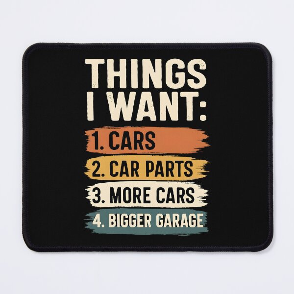 Item preview, Things I Want Cars Car Parts Bigger Garage designed and sold by dudelinart.