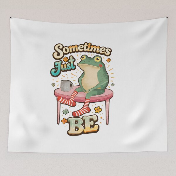 Item preview, Retro Frog Sometimes I Just Be T-Shirt  - Cute Cottagecore Froggy in Socks Tee designed and sold by ZyxDes.