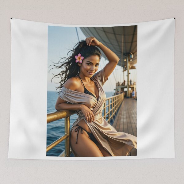 Item preview, Shanti in golden wrap on a luxury sea zeppelin designed and sold by CathryneDelamort.