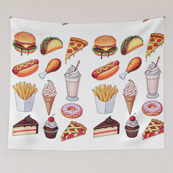 Item preview, Delicious food pattern designed and sold by Masha_D.