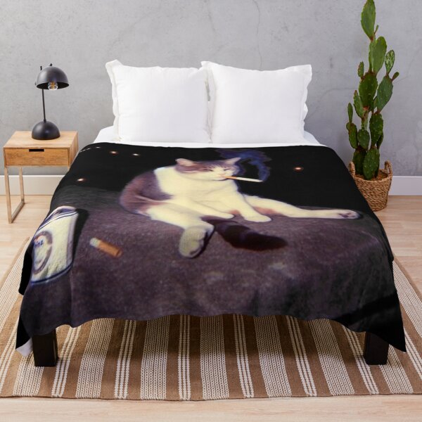 Item preview, Poster Smoking Cat Meme – Funny Cigarette Kitten designed and sold by ColemanOlmos.