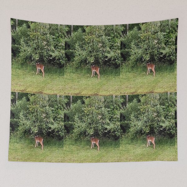 Item preview, Foraging Doe at Treeline 3 designed and sold by Oceandiana.