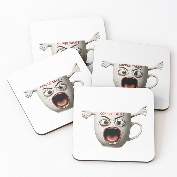 Item preview, Screaming Coffee Cup - Funny Caffeine Addict Morning Mood designed and sold by SamaStudios.