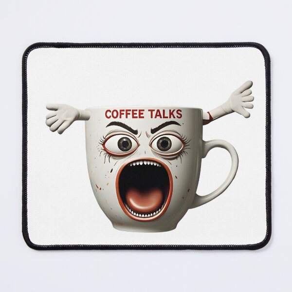 Item preview, Screaming Coffee Cup - Funny Caffeine Addict Morning Mood designed and sold by SamaStudios.