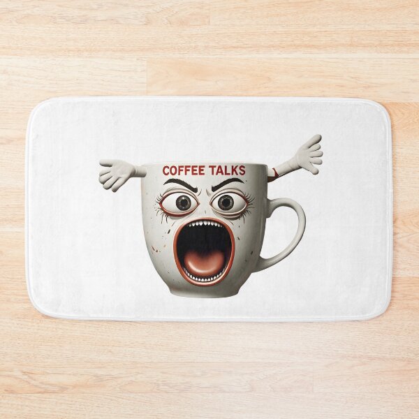 Item preview, Screaming Coffee Cup - Funny Caffeine Addict Morning Mood designed and sold by SamaStudios.