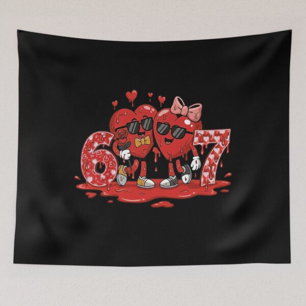 Item preview, 67 Six Seven Valentine Drip Couple T-Shirt designed and sold by LashondaGreen89.