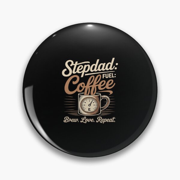 Item preview, Funny Stepdad Fuel Coffee Gauge Brew Love Repeat designed and sold by HORIZBoutique.