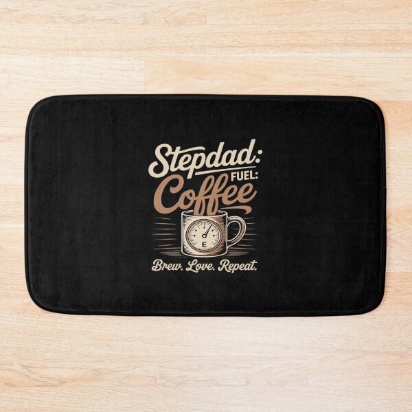 Item preview, Funny Stepdad Fuel Coffee Gauge Brew Love Repeat designed and sold by HORIZBoutique.