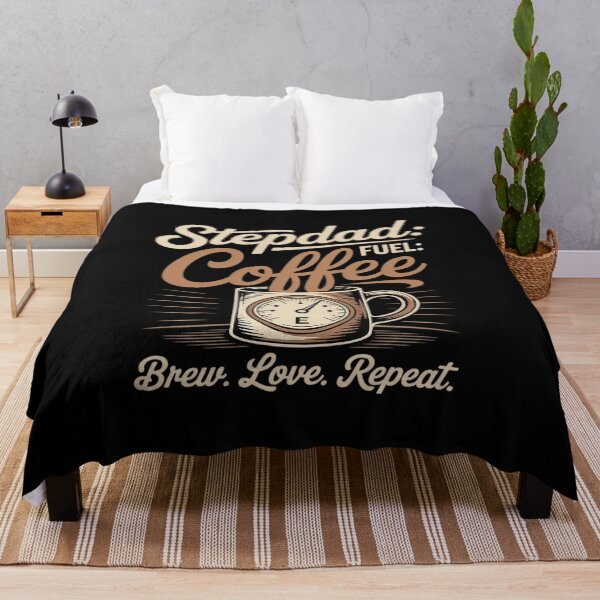 Item preview, Funny Stepdad Fuel Coffee Gauge Brew Love Repeat designed and sold by HORIZBoutique.
