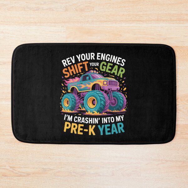 Item preview, Back to School Pre-K Monster Truck First Day School designed and sold by cosmicncozyS.