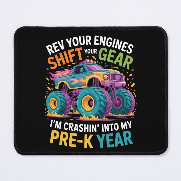 Item preview, Back to School Pre-K Monster Truck First Day School designed and sold by cosmicncozyS.