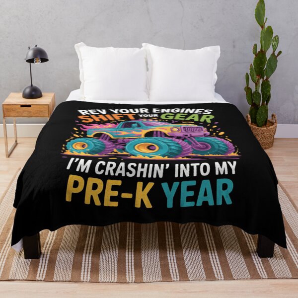 Item preview, Back to School Pre-K Monster Truck First Day School designed and sold by cosmicncozyS.