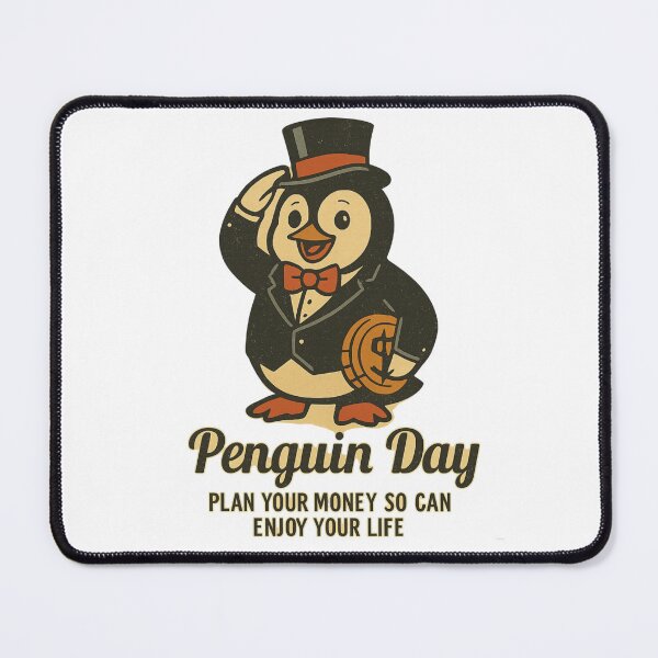 Item preview, Dapper Penguin Financial Planning Vintage designed and sold by Iuqiune.