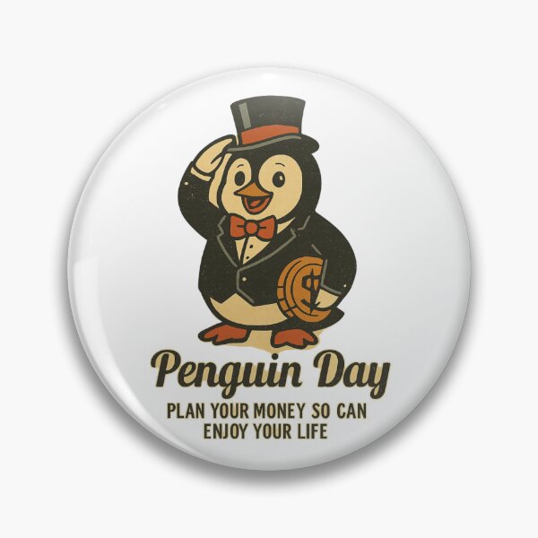 Item preview, Dapper Penguin Financial Planning Vintage designed and sold by Iuqiune.