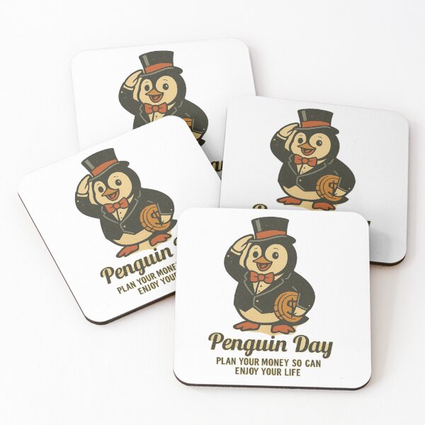 Item preview, Dapper Penguin Financial Planning Vintage designed and sold by Iuqiune.