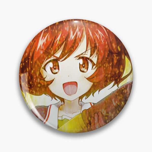 Aperçu de l'œuvre Yukari Akiyama Girls Und Panzer, moment d'une énergie anime rayonnante et d'une atmosphère dorée créée et vendue par Tokyonomad.