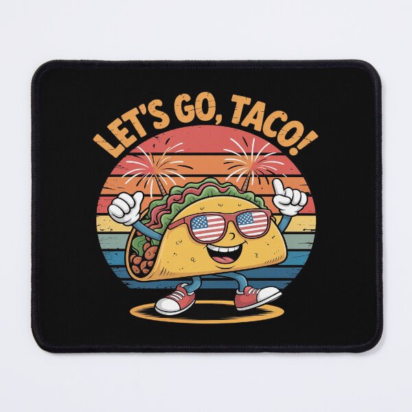 Item preview, Funny Taco Let's Go Taco 4th of july designed and sold by HORIZBoutique.