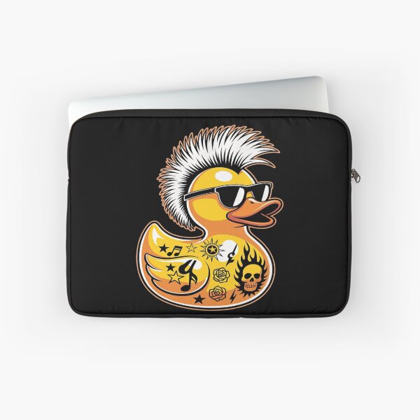 Item preview, Funny Tattooed Duck Mohawk Punk Rubber Duck designed and sold by HORIZBoutique.