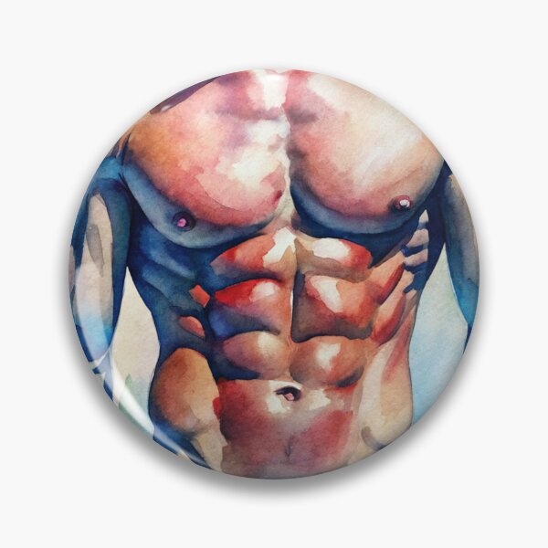 Item preview, Perfect Male Body -  watercolor artwork designed and sold by gayishdesign.
