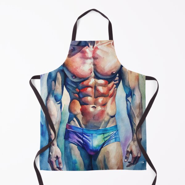 Item preview, Perfect Male Body - watercolor artwork designed and sold by gayishdesign.