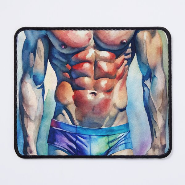 Item preview, Perfect Male Body -  watercolor artwork designed and sold by gayishdesign.