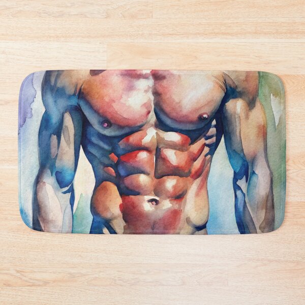 Item preview, Perfect Male Body -  watercolor artwork designed and sold by gayishdesign.