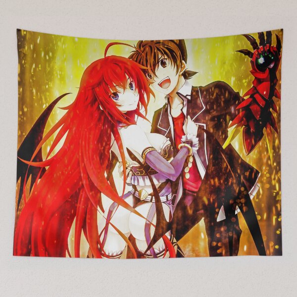 Item preview, Issei Hyoudou High School Dxd fiery anime glowing dynamic powerful energetic vivid scene designed and sold by Tokyonomad.