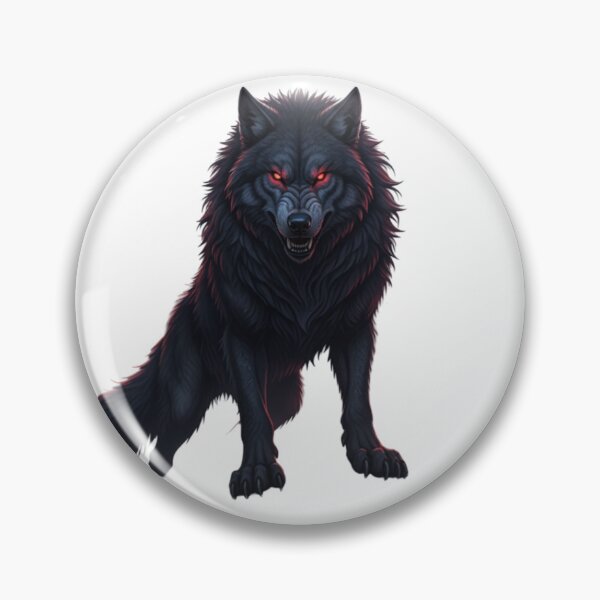 Item preview, Blood Moon Dire Wolf – Dark Fantasy Wildlife Art designed and sold by NeoTeeFusion.