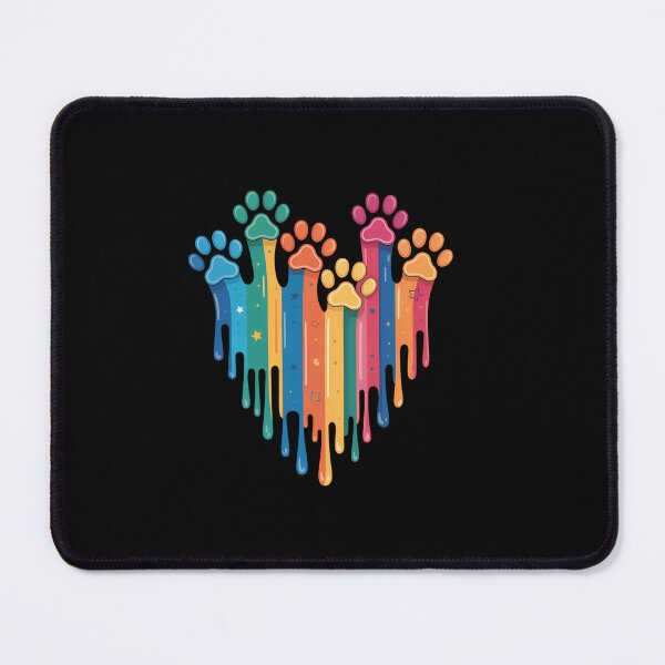 Item preview, Dog paw Heart Painting Heart Dogs designed and sold by morecondtiwhip.