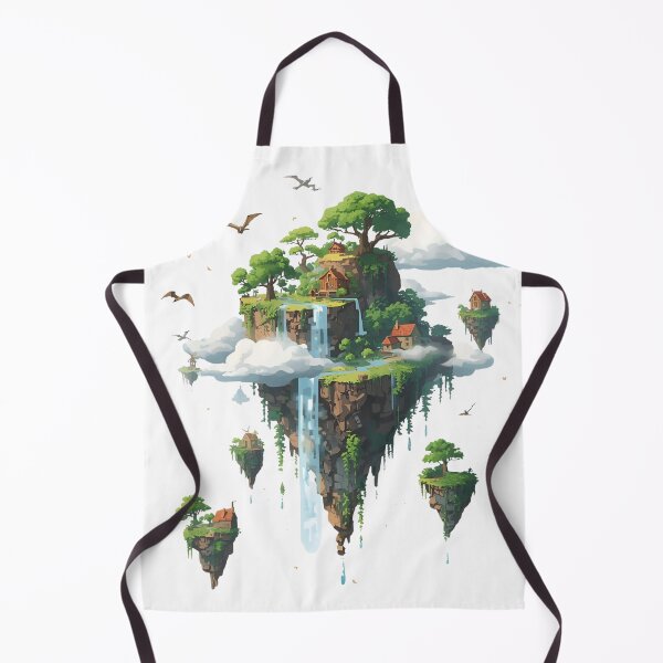 Item preview, Magical Floating Islands with Trees, Birds & Dragons designed and sold by catcurio.