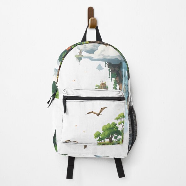 Item preview, Magical Floating Islands with Trees, Birds & Dragons designed and sold by catcurio.