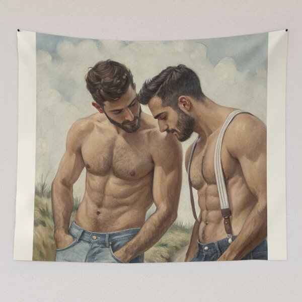 Item preview, Harvest Moon: A Rustic Study in Shared Male Desire designed and sold by gayishdesign.