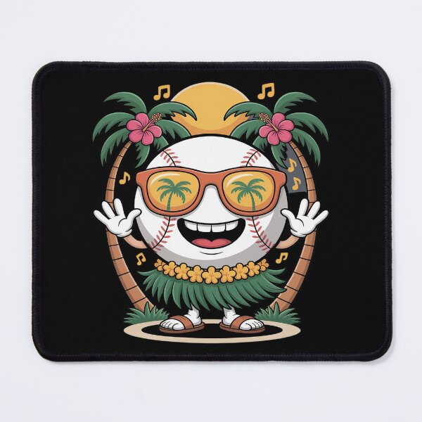 Item preview, Funny Tropical Baseball Ball Summer Hawaii Vacation Beach designed and sold by HORIZBoutique.