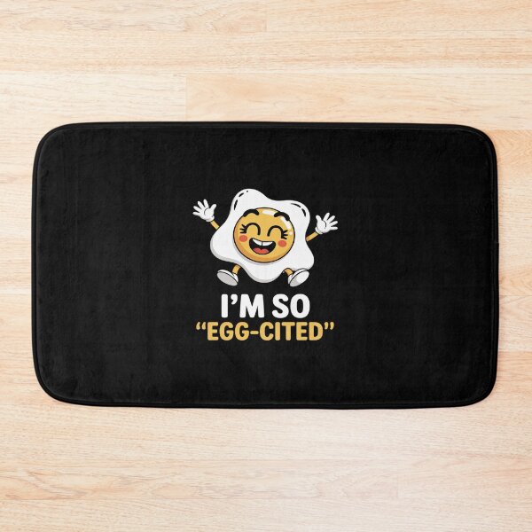 Item preview, Funny Vegetarian Foodies Egg Lovers I'm So Egg-Cited designed and sold by HORIZBoutique.