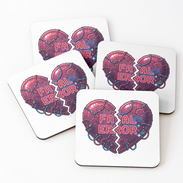 Item preview, Fatal Error Cybernetic Broken Heart Glitch Art designed and sold by Brendan Arthur Ring.