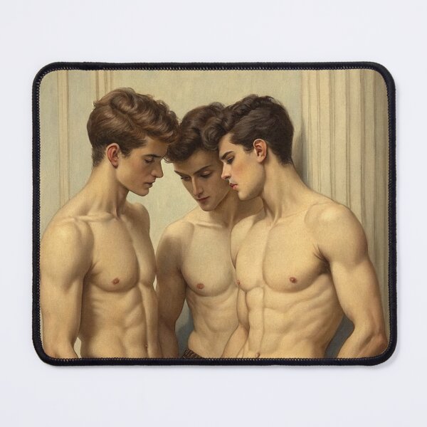 Item preview, Three Shirtless Guys: A Desire and Tension designed and sold by gayishdesign.
