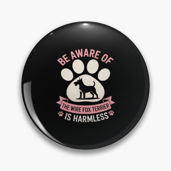 Item preview, Funny Wire Fox Terrier Owner Warning Sign designed and sold by HORIZBoutique.