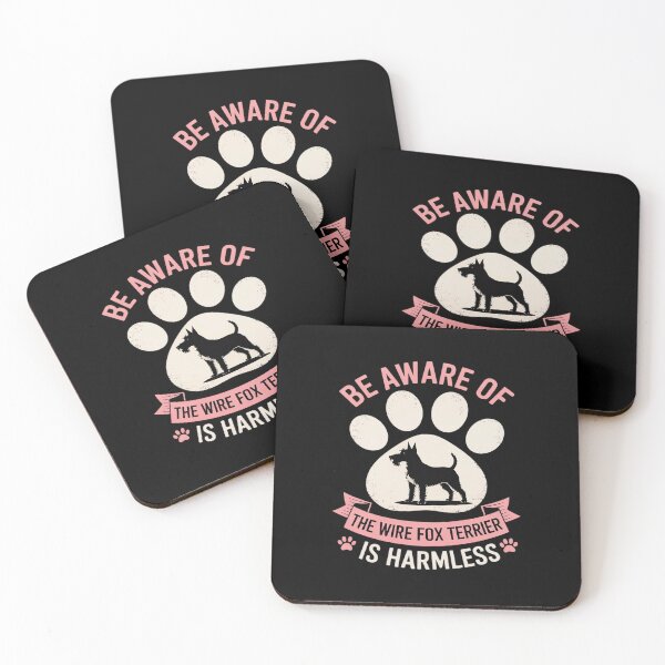 Item preview, Funny Wire Fox Terrier Owner Warning Sign designed and sold by HORIZBoutique.