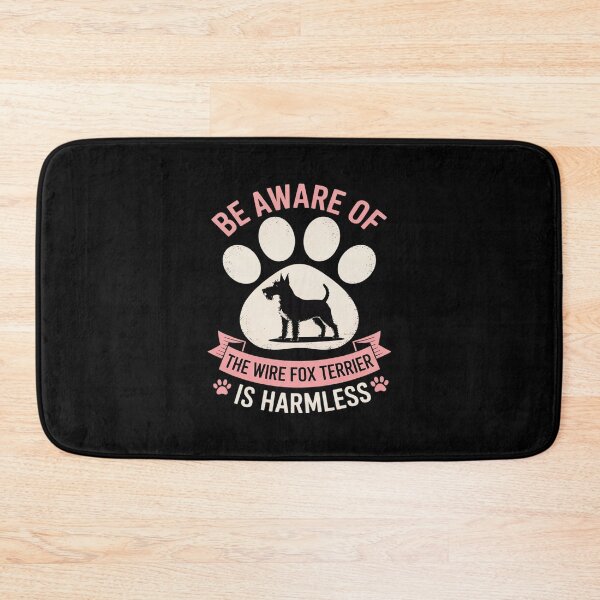 Item preview, Funny Wire Fox Terrier Owner Warning Sign designed and sold by HORIZBoutique.