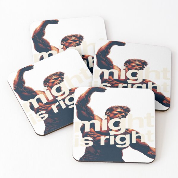 Item preview, Might Is Right – Powerful Strength & Fitness Motivation Design designed and sold by Sushikidsntod.