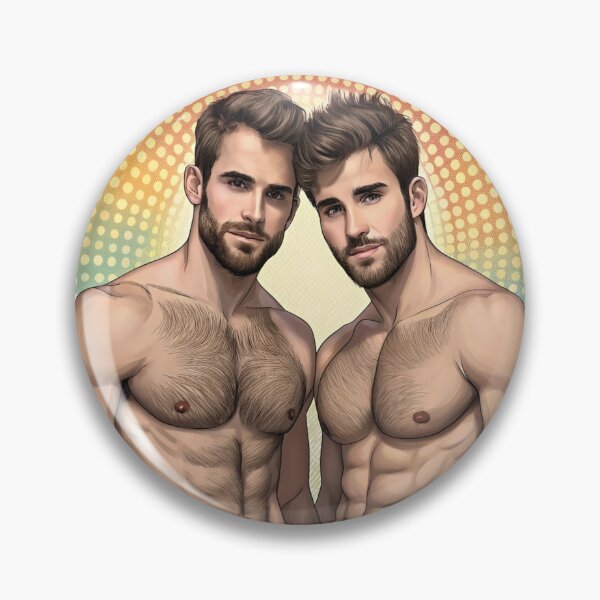 Item preview, Pop Art Male Duo: Radiant Masculine Charm designed and sold by gayishdesign.