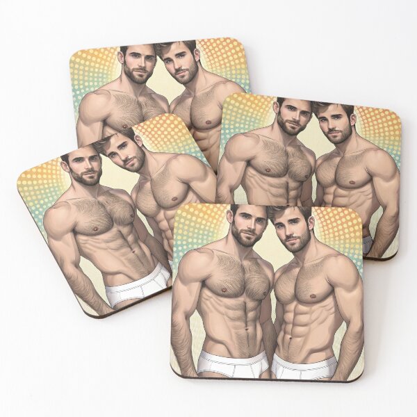 Item preview, Pop Art Male Duo: Radiant Masculine Charm designed and sold by gayishdesign.