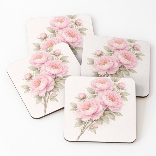 Item preview, Peony Blossom – Elegant Botanical Watercolor Art designed and sold by lapart.