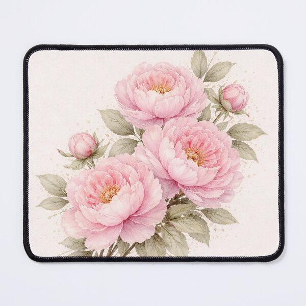 Item preview, Peony Blossom – Elegant Botanical Watercolor Art designed and sold by lapart.