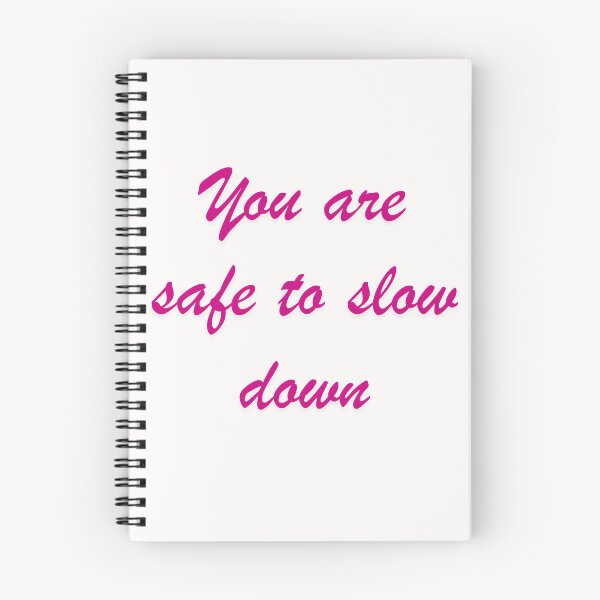 Item preview, You Are Safe to Slow Down – Soft Mental Health Affirmation designed and sold by designbymahi.