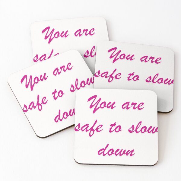 Item preview, You Are Safe to Slow Down – Soft Mental Health Affirmation designed and sold by designbymahi.