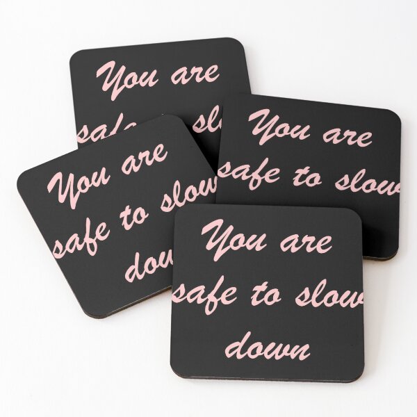 Item preview, You Are Safe to Slow Down – Soft Mental Health Affirmation designed and sold by designbymahi.