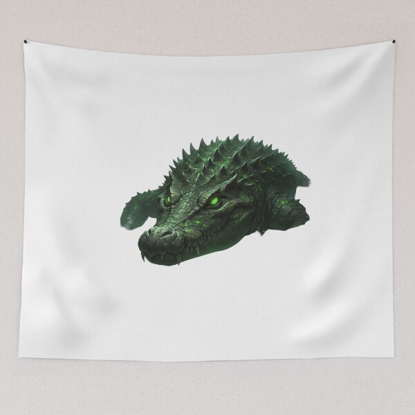 Item preview, Venom Forest Crocodile – Dark Fantasy Creature Art designed and sold by NeoTeeFusion.